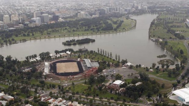 Albert Park Lake in Melbourne, the site of the Australian Grand Prix.