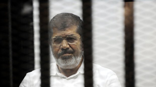 Sentence overturned: Egypt's ousted president Mohamed Mursi.
