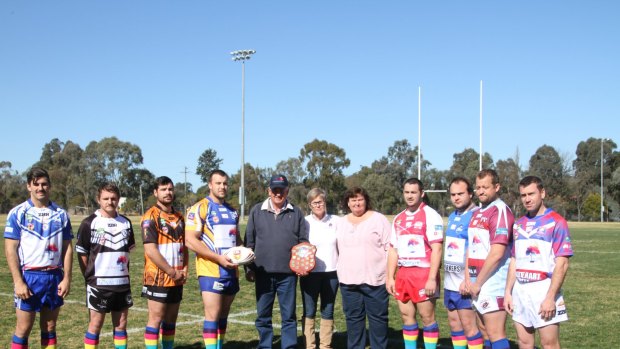 Community spirit: Every team in the Hunter Valley Group 21 competition will wear specially commissioned shirts and socks to raise money for the Where There's a Will Foundation.