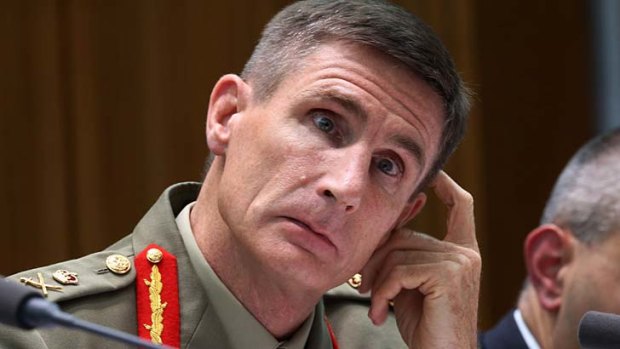 General Angus Campbell said he was offended by Stephen Conroy's comments.
