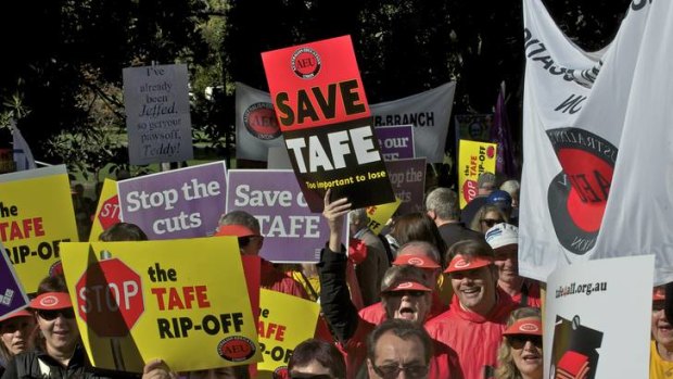 Victorian TAFEs are facing state government funding cuts.
