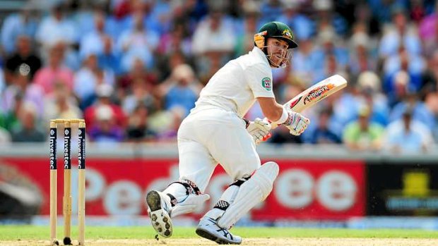 Learning curve: David Warner scores runs at a quick rate but possesses a good technique.