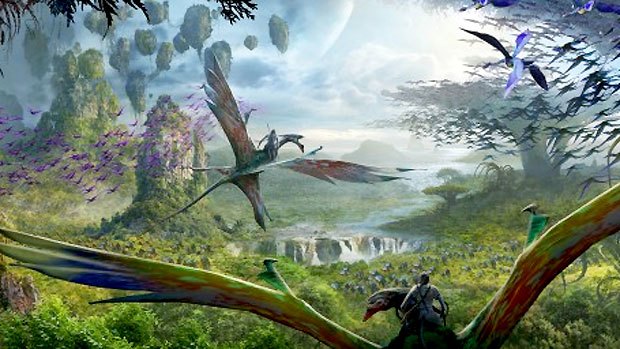 Concept art for the Avatar attraction planned for Walt Disney World.