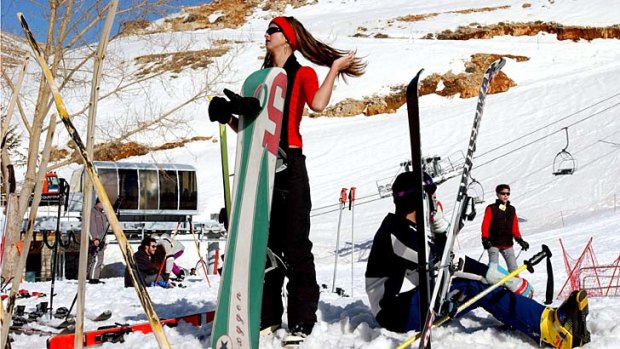 Skiing in Lebanon ... there are six ski resorts just outside Beirut.