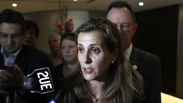Targeted? ... Kathy Jackson, national secretary of the Health Services Union, in Sydney this week.