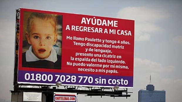 One of the billboards appealing for help to find Paulette.