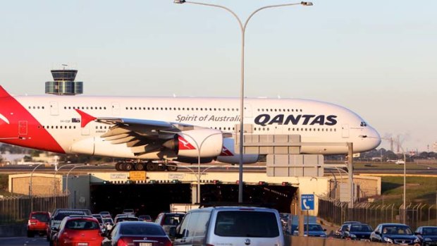 Oil leak problems ... a Qantas A380.