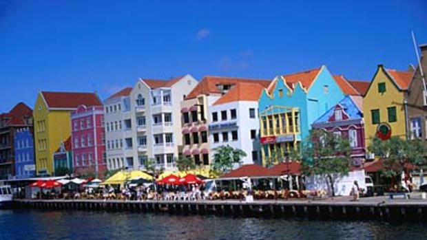 Go Dutch ... Willemstad's colourful waterfront.