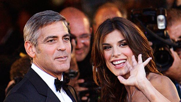 New romance ... George Clooney and Elisabetta Canalis.