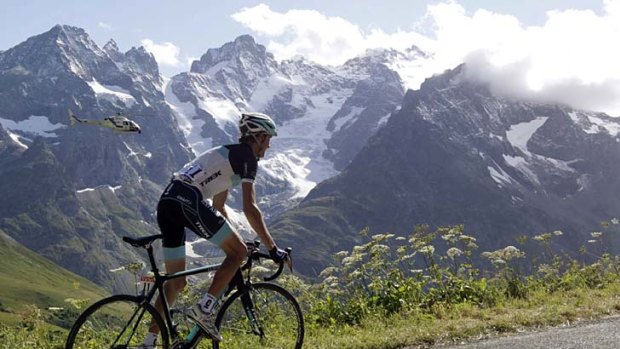 World view: Andy Schleck in last year's Tour de France.