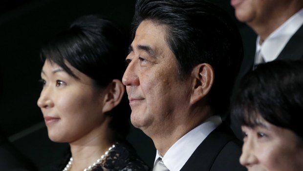 Mixed record: Shinzo Abe in September appointed five women to his Cabinet, the largest number on record. Yet the majority belonged to the socially conservative wing of his party, which opposes many feminist causes.