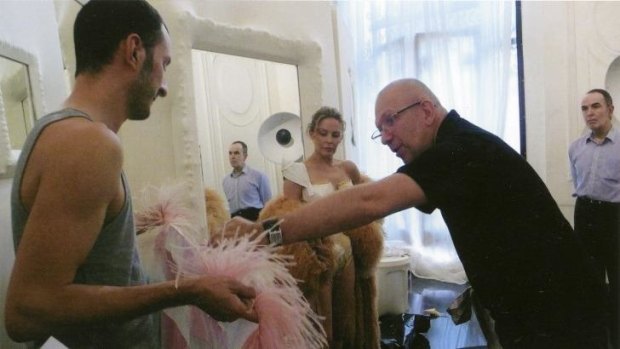 Perfect partnership: Kylie Minogue and Jean Paul Gaultier during a fitting session at Maison Jean Paul Gaultier, Paris 2009. 