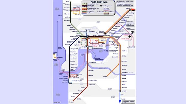 Perth's train network ... an inspiration for internet art?
