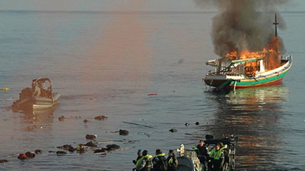 Afghan asylum seekers planned boat fire, says coroner