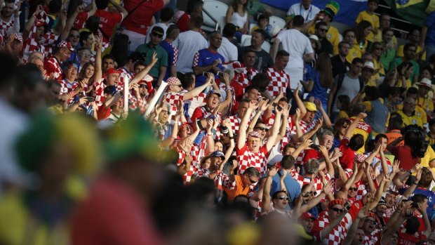 Supporters of Croatia  were put through the wringer during the match. 