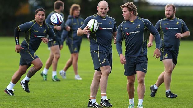 Wallabies hooker Stephen Moore (centre) says the team culture under new coach Ewen McKenzie is in good shape, underpinned by a desire to put the team's needs ahead of those of the individual.