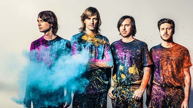 Cut Copy members Tim Hoey, Dan Whitford, Mitchell Scott and Ben Browning.