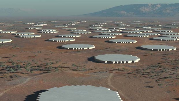 The future ... the Square Kilometre Array will be the largest and most capable radio telescope ever made and will allow scientists to see back in time.