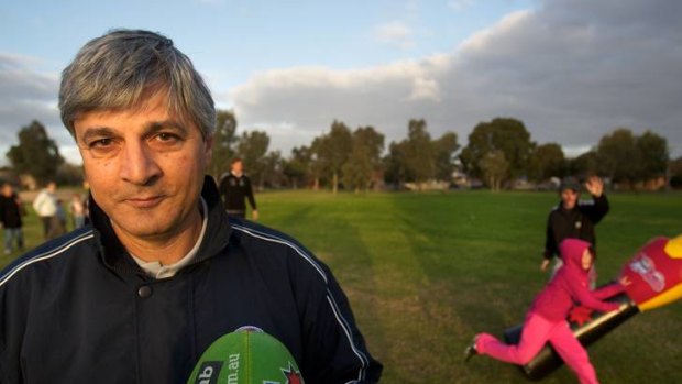 Keen to help: Phiv Demetriou is passionate about his involvement with football.