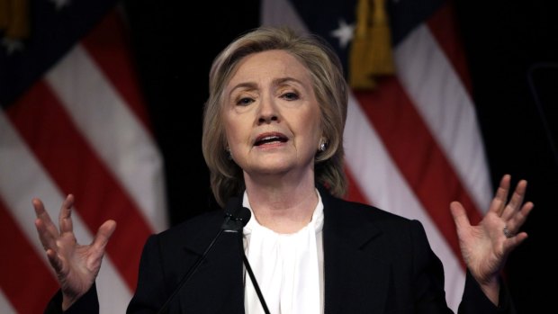 Democratic presidential candidate Hillary Clinton at a campaign event in New York on Monday.