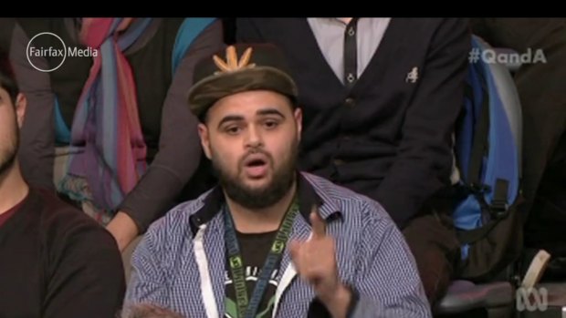 Zaky Mallah on Q&A asked a reasonable question. 