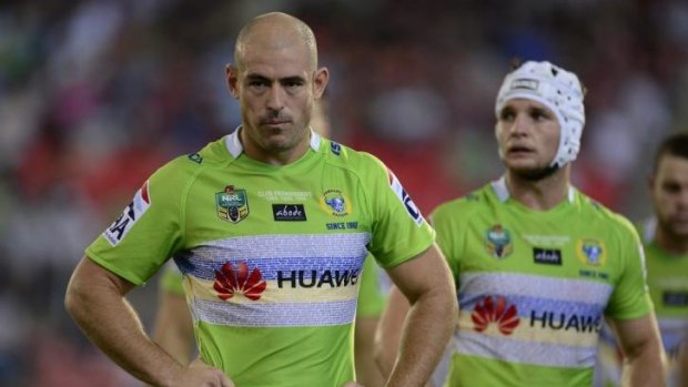 Raiders captain Terry Campese will need to dominate Jarrod Mullen in the halves on Saturday.
