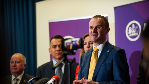Chief Minister Andrew Barr: A festival of finance.