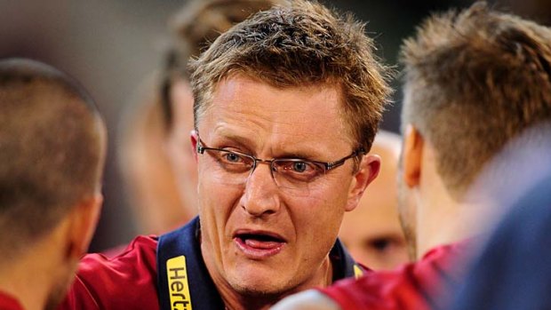 Melbourne coach Mark Neeld: "All we did was present the selected Richmond players and talk about their style of play. We didn't mention the number of changes or anything like that."