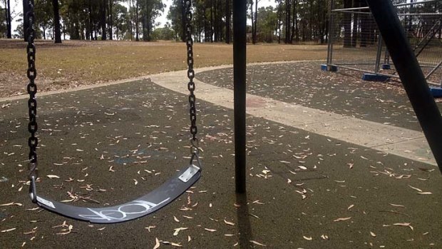 Local anger: The park in Blacktown where the girl was allegedly raped.
