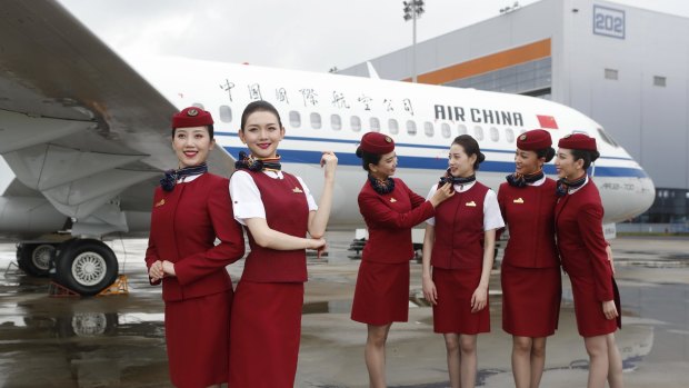 Air China is one of China's three biggest airlines that took delivery of the ARJ21 this week.