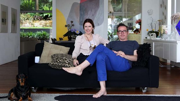 Oasis of calm &#8230; Louise Olsen and Stephen Ormandy have created a home space where they can relax.