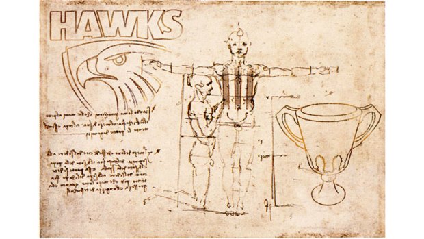 The Hawthorn Football club as seen by Leonardo da Vinci.