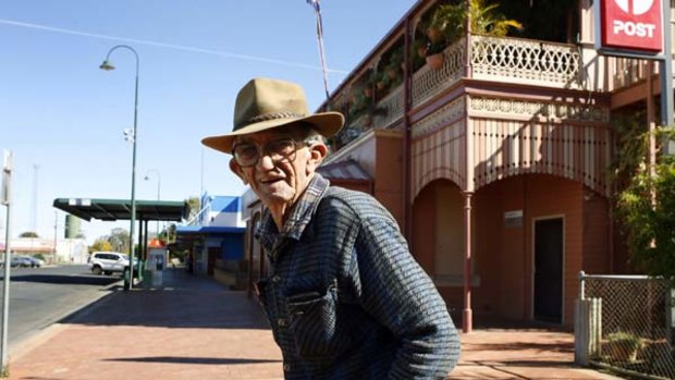 Hardship etched on the face of a Bourke local