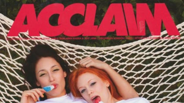 Generation XXX ... Acclaim magazine featuring porn actresses Ryan Keely and Justine Joli.