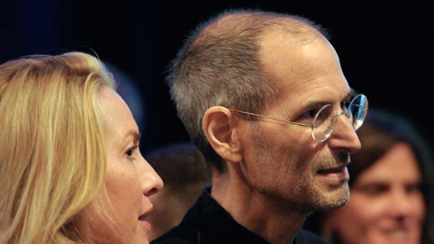 Steve Jobs with wife Laurene Powell.
