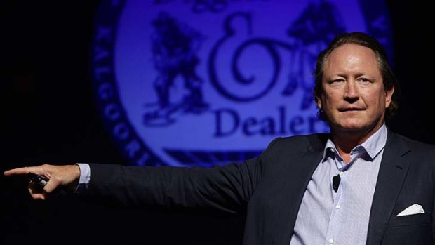 Andrew Forrest is trying to restructure Fortescue's debt.