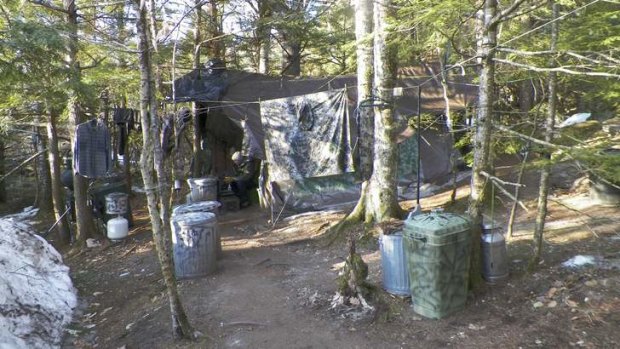Christopher Knight's camp outside Rome, Maine, where he lived for 27 years.