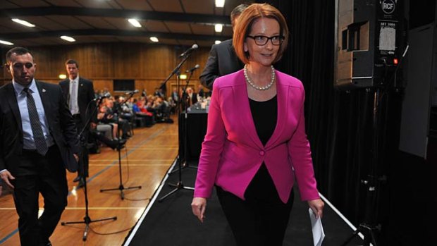 'I doubt we're going to end up agreeing': Prime Minister Julia Gillard.