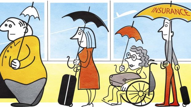 Are you adequately covered? Choosing a travel insurance policy can be painful. Illustration: Michael Mucci