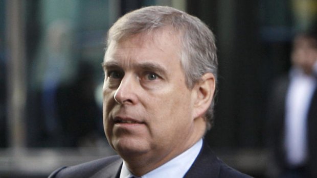 Standing down ... Prince Andrew.