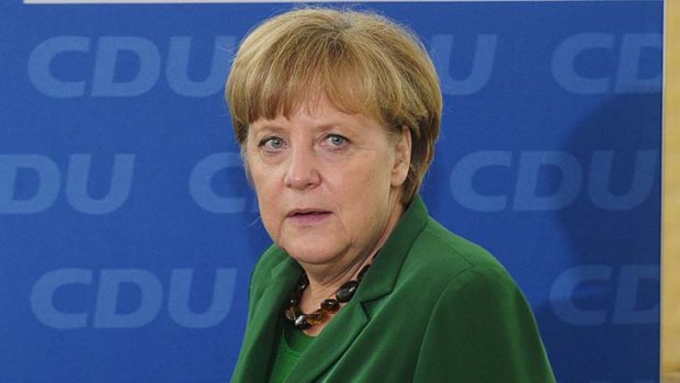 German chancellor Angela Merkel.