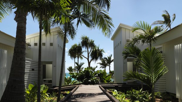 A walkway to the Anchor Bay Suite
