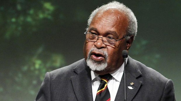 Former Papua New Guinea prime minister Sir Michael Somare.
