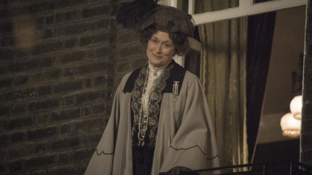 Meryl Streep plays Emmeline Pankhurst, the suffragettes' fugitive leader.