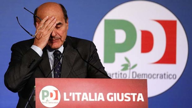 Not enough ... Pier Luigi Bersani.