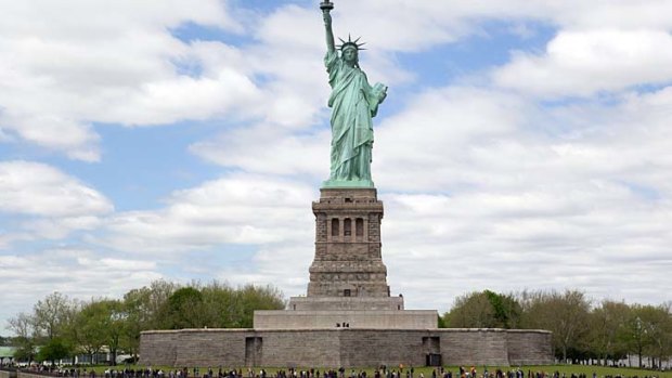 Crowning glory ... the Statue of Liberty reopens to public later this month.