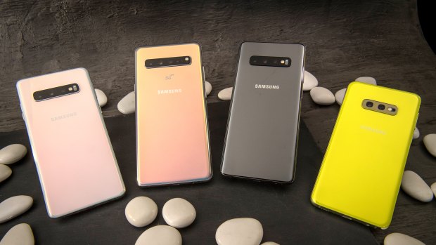 The Galaxy S10, S10 5G (releasing later this year), S10+ and S10e. 