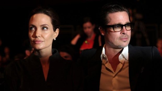 Angelina Jolie and husband Brad Pitt.