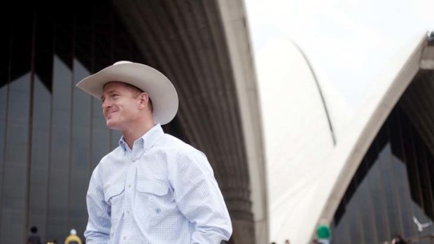 Brim full of tales ... Cord McCoy has become a spokesman for pro bull riding.