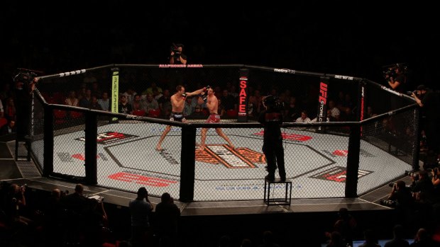Octagon: The ring used in UFC bouts. 